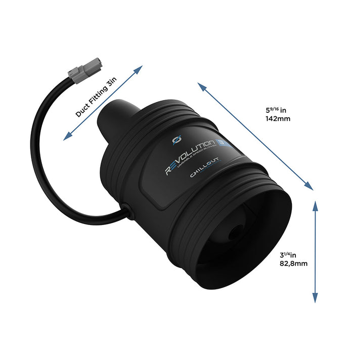 Revolution 3-Inch Variable Speed Blower