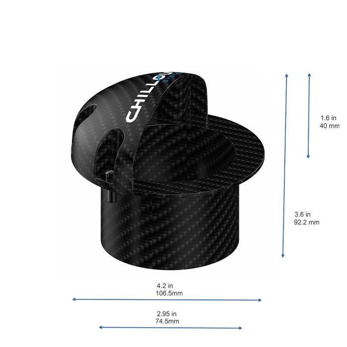 3" Spherical Carbon Fiber RAM Air Duct - Chillout Motorsports - EU