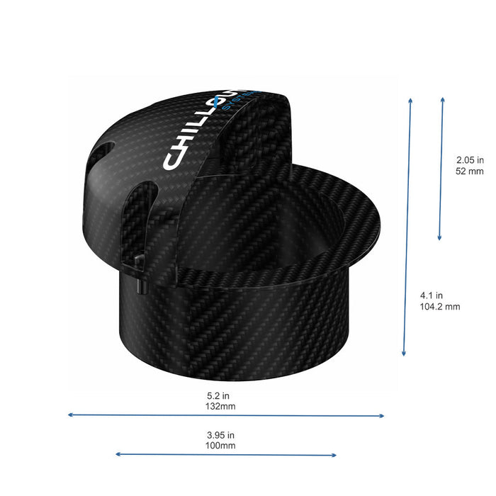 4" Spherical Carbon Fiber RAM Air Duct - Chillout Motorsports - EU