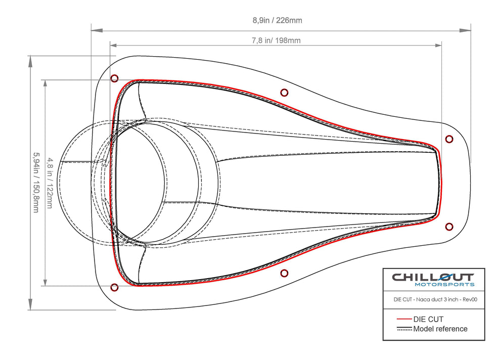 3" Carbon Fiber NACA Duct - Chillout Motorsports - EU